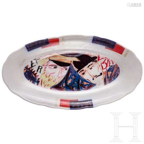 A Soviet porcelain plate, Experimental Art Ceramics Factory ...