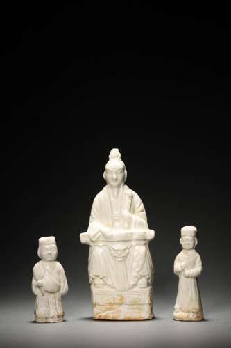 A SONG WHITE GLAZED FIGURE OF STATUE