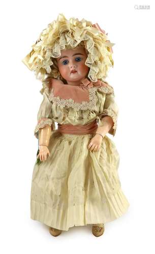 A fine and rare Frederick Edmund Winkler bisque doll, in ori...