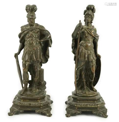 After Auguste Moreau (French, 1834-1917). A pair of 19th cen...