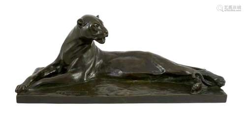 Alfredo Biagini (Italian, 1886-1952). A bronze model of a re...