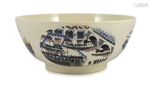 A Wedgwood ‘The Boat Race’ bowl, designed by Eric Ravilious