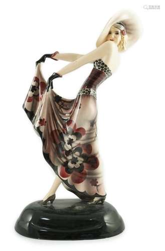 Stefan Dakon for Goldscheider, an Art Deco pottery figure ‘B...