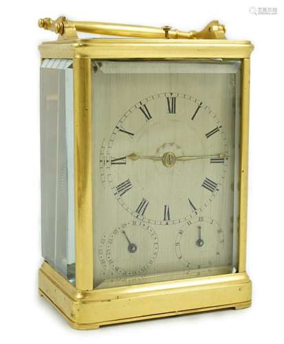 Scherer à Paris. A French hour repeating carriage clock, c.1...