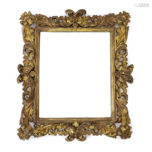 A late 17th/early 18th century Florentine carved giltwood fr...