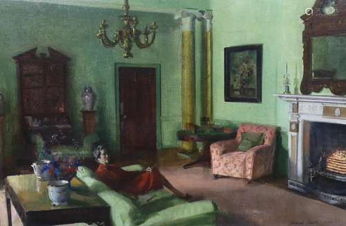 Norman Hepple, R.A. (1908-1994), 'Interior' 1959, oi...