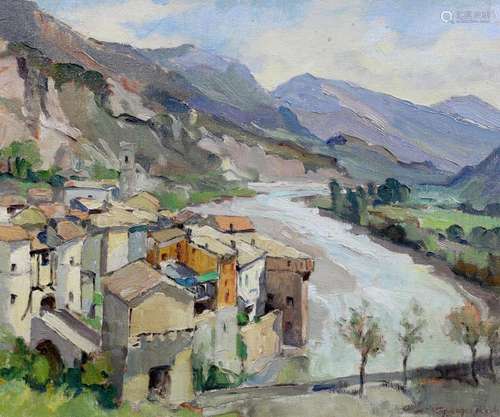 George Charles Robin (French, 1903-2003), 'Entrevaux Bal...