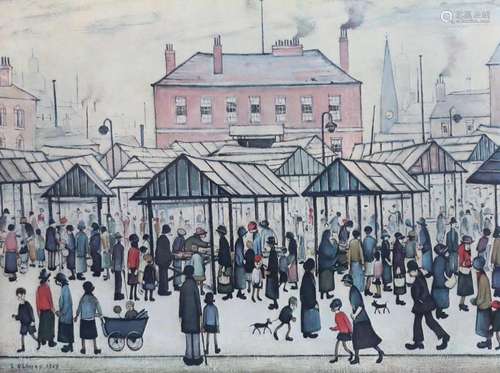 Laurence Stephen Lowry R.A. (English, 1887-1976), 'Marke...