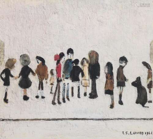 Laurence Stephen Lowry R.A. (English, 1887-1976), 'Group...