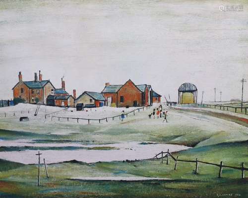 Laurence Stephen Lowry R.A. (English, 1887-1976), 'Lands...