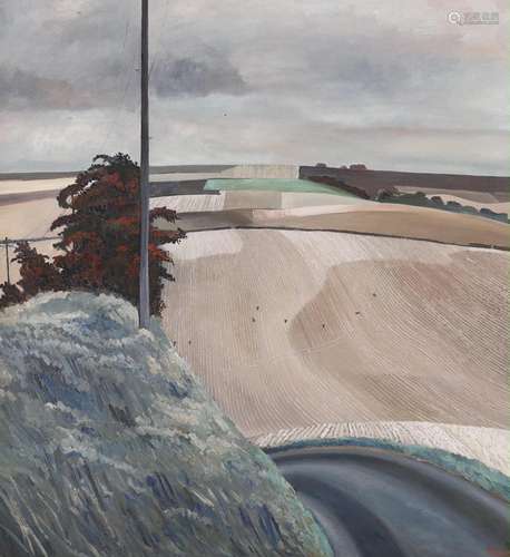 Liam Powys Hanley (Welsh, 1933-2019), 'Steep Bank', ...