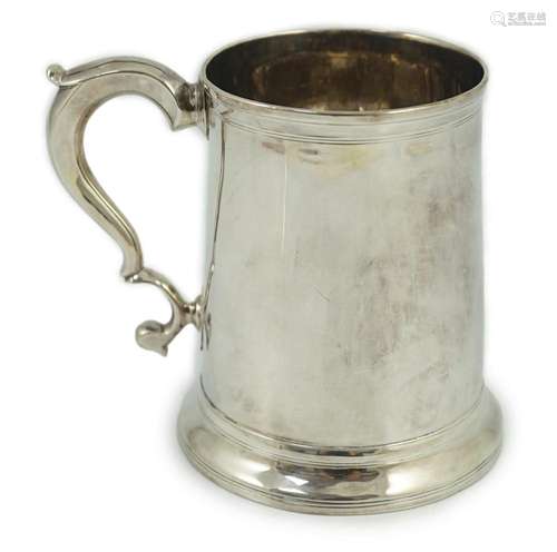 A George II provincial silver mug, by John Langlands