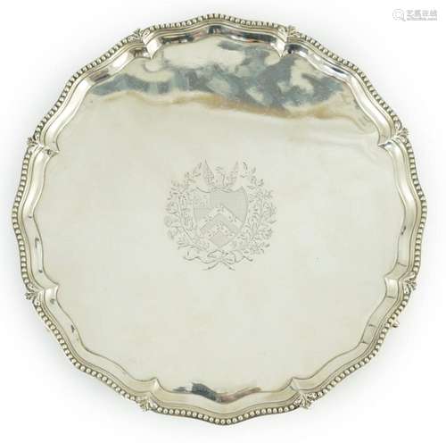 A George III silver salver, by John Crouch I and Thomas Hann...