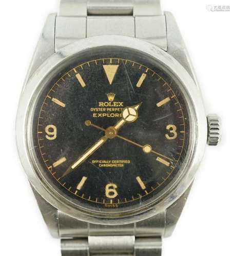 A gentleman's rare late 1950's stainless steel Rolex...