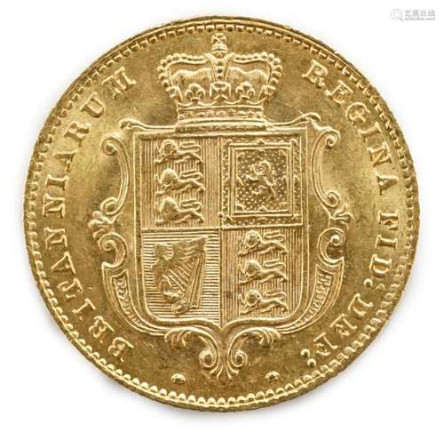 A Victoria gold half sovereign 1861, NEF