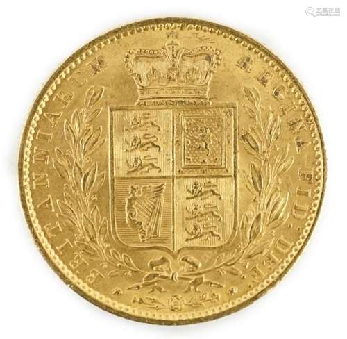 A Victoria gold sovereign 1851, EF