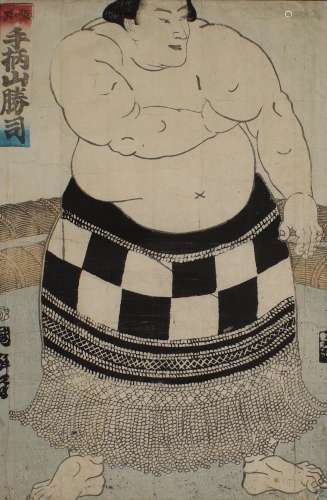 After Utagawa Kuniteru, Japanese, 1830-1874, a woodblock pri...
