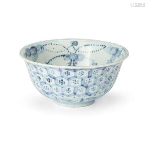 A Chinese blue and white bowl, Ming Dynasty, Chenghua period...