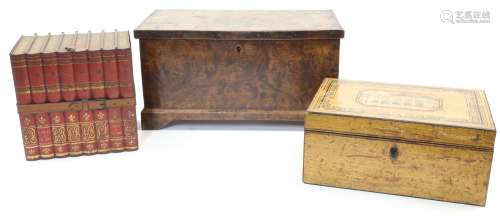 A group of three boxes, 19th century, to include a Huntley &...