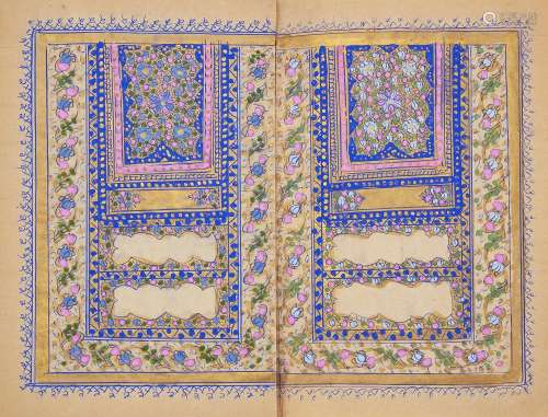 A marriage contract booklet, India, 19th-early 20th century,...