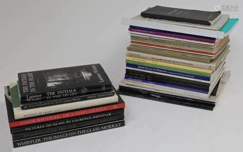 A collection of books on glassware, 20th century, to include...