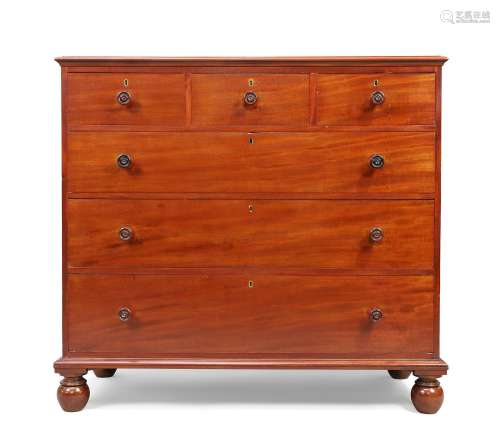 A George IV mahogany chest, attributed to Gillows, first qua...