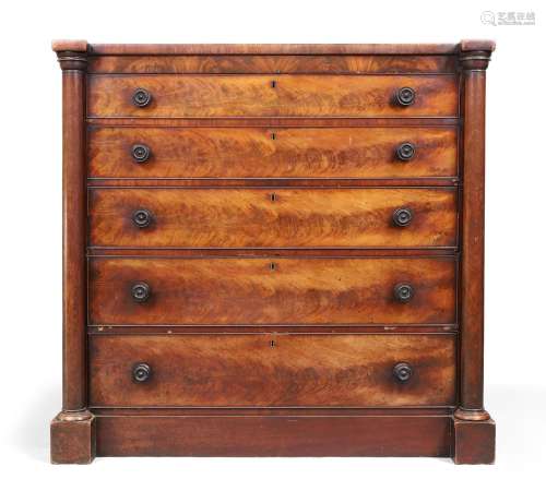An early Victorian Scottish mahogany chest, second quarter 1...
