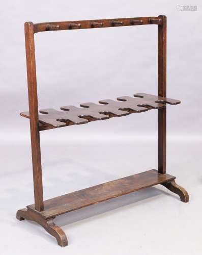 An Edwardian mahogany boot and whip rack, first quarter 20th...
