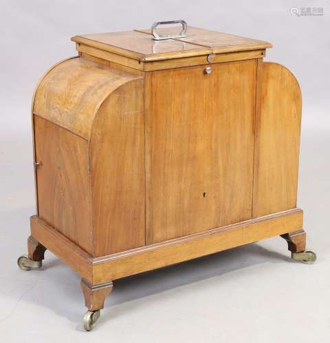An Art Deco walnut Elevette rising drinks cabinet, first qua...