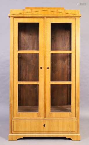 A Biedermeier birch bookcase, second quarter 19th century, e...