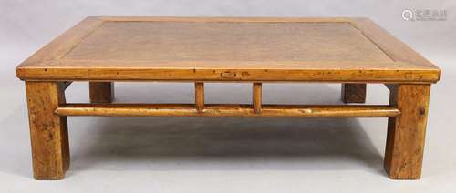 A Chinese elm day bed/coffee table, last quarter 19th centur...