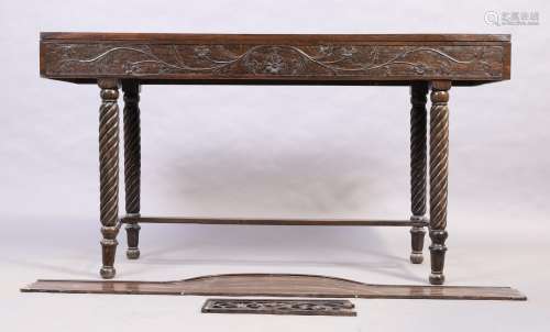 An Anglo Indian coromandel console table, 19th century, with...