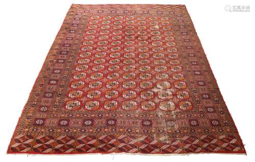 A large Bokhara carpet, third quarter 20th century, repeatin...