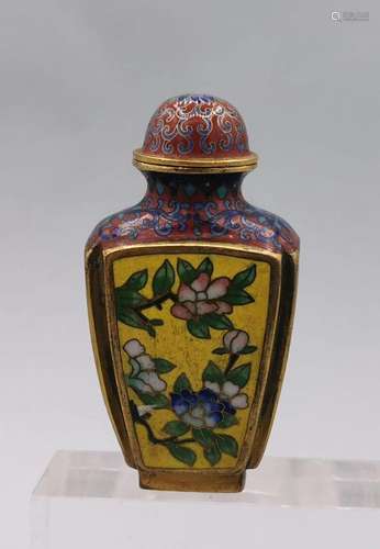 CLOISONNE SNUFF BOTTLE