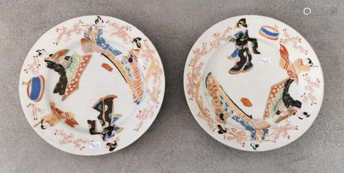 2 IMARI PLATES