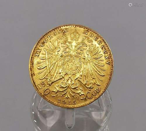 GOLD COIN AUSTRIA 20 CROONS