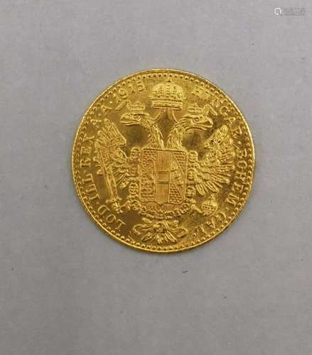 GOLD COIN 1 DUKAT AUSTRIA-HUNGARY