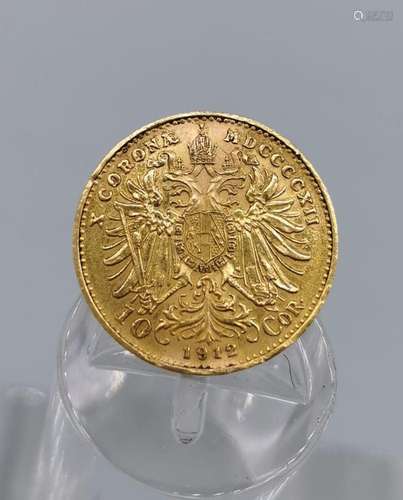 GOLD COIN AUSTRIA 10 CROONS