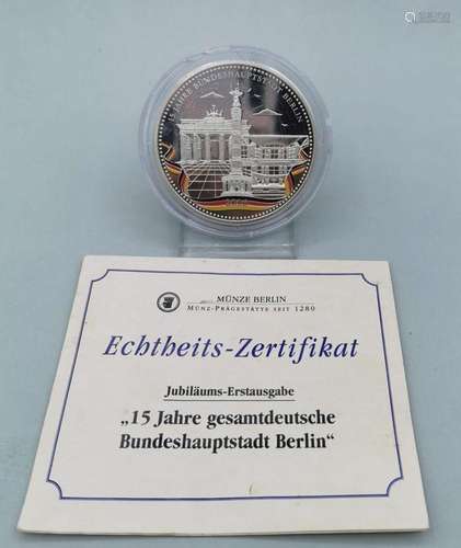 SILVER MEDAL 15 YEARS FEDERAL CAPITAL BERLIN