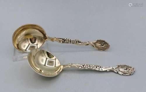 2 DANISH SERVING SPOONS