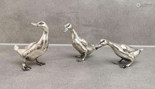 FIGURATIVE SILVER: 3 DUCKS