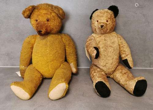 2 LARGE VINTAGE TEDDY BEARS