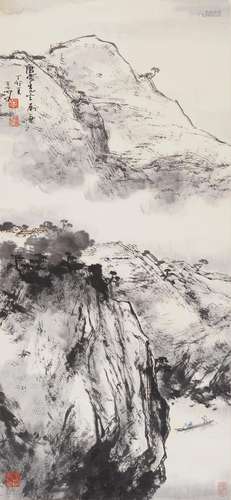 YANG SHANSHEN (1913-2004) Ink Landscape, 1987