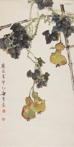 HUANG HUANWU (1906-1985)  Gourds