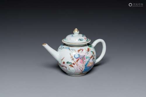 A Chinese famille rose 'Four elements' teapot and cover, Qia...