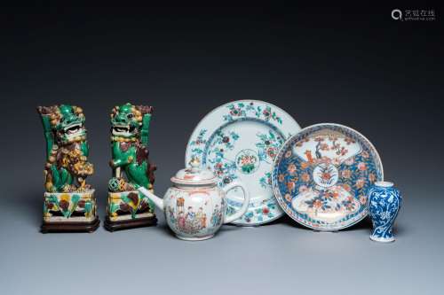 A varied collection of Chinese porcelain, Kangxi/Qianlong