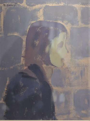 Portrait de jeune fille - HSP   Marie HOWET (1897-1984) pein...