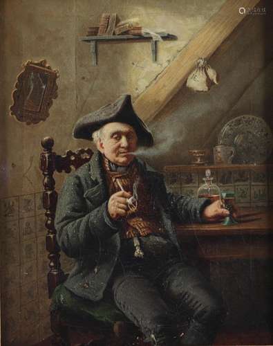 Otto EERELMAN (1839-1926) HST \"Fumeur de pipe\" P...