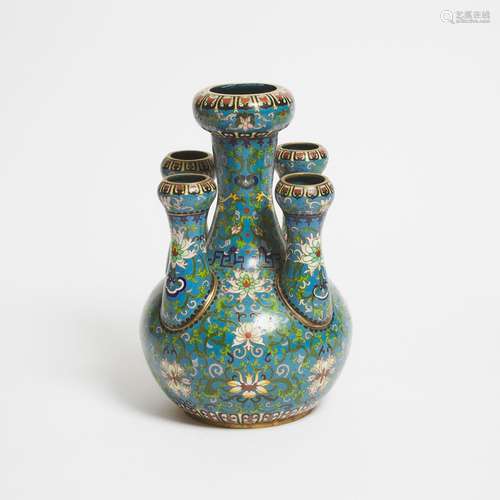 A Cloisonné Enamel Tulip Vase, Republican Period, Early 20th...