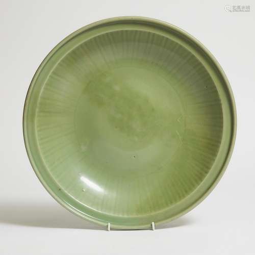 A Large Longquan Celadon Charger, Ming Dynasty (1368-1644), ...